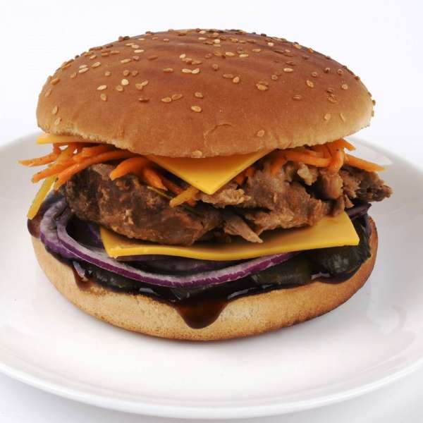 Бургер BBQ со свининой